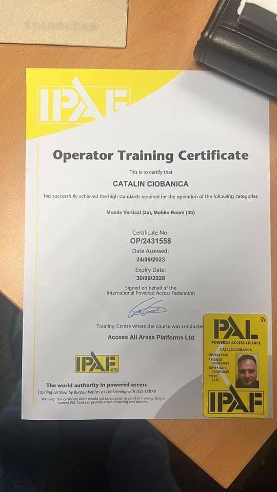 Read more about the article IPAF Operator Training Certificate in Glasgow