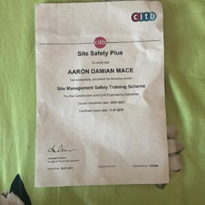 Site safety certificate