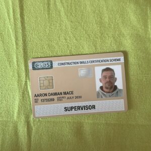 Cscs supervisor card