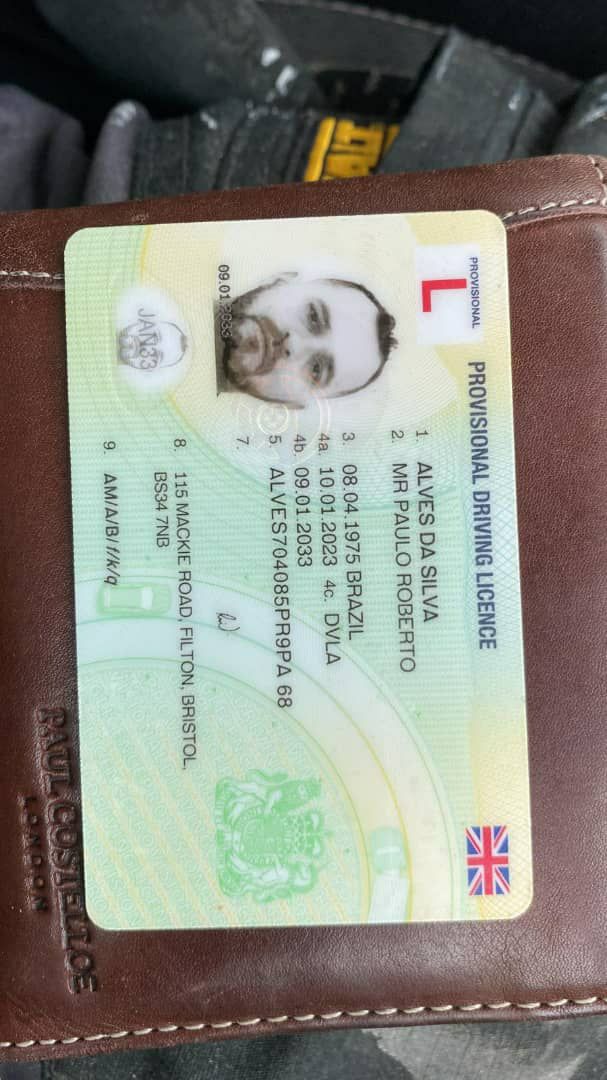 UK provisional driving licence